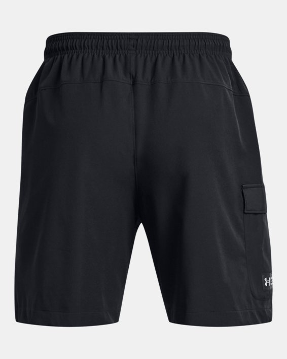 Men's UA RUSH™ Woven Cargo Shorts in Black image number 7